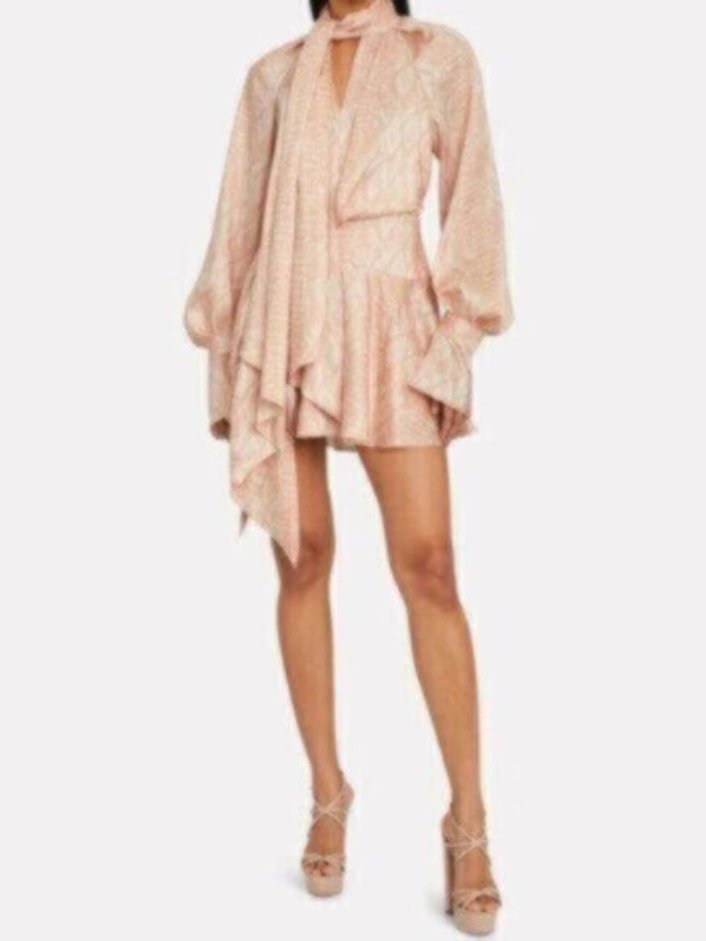 NWT Acler Bradley Cobra Wrap Long Sleeve Mini Dress - Picture 14 of 14